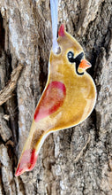 Load image into Gallery viewer, Female Cardinal Ornament