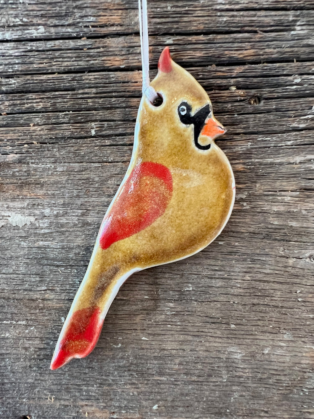 Female Cardinal Ornament