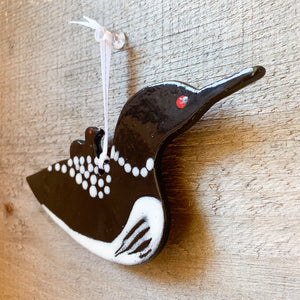 Loon with Chick Ornament