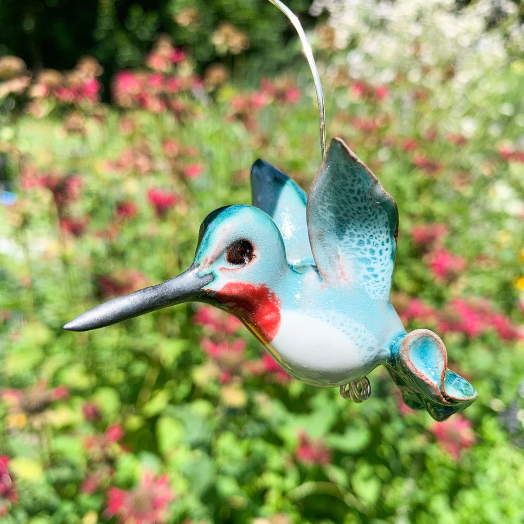 Ruby-Throated Hummingbird Ornament